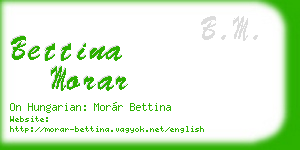 bettina morar business card